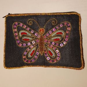 Hand beaded pouch